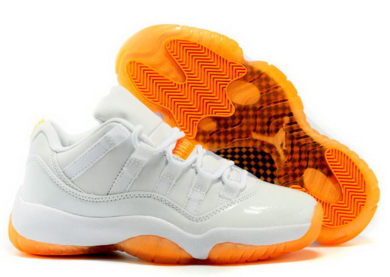 Air Jordan Retro 11 Low White Orange Citrus Coupon Code